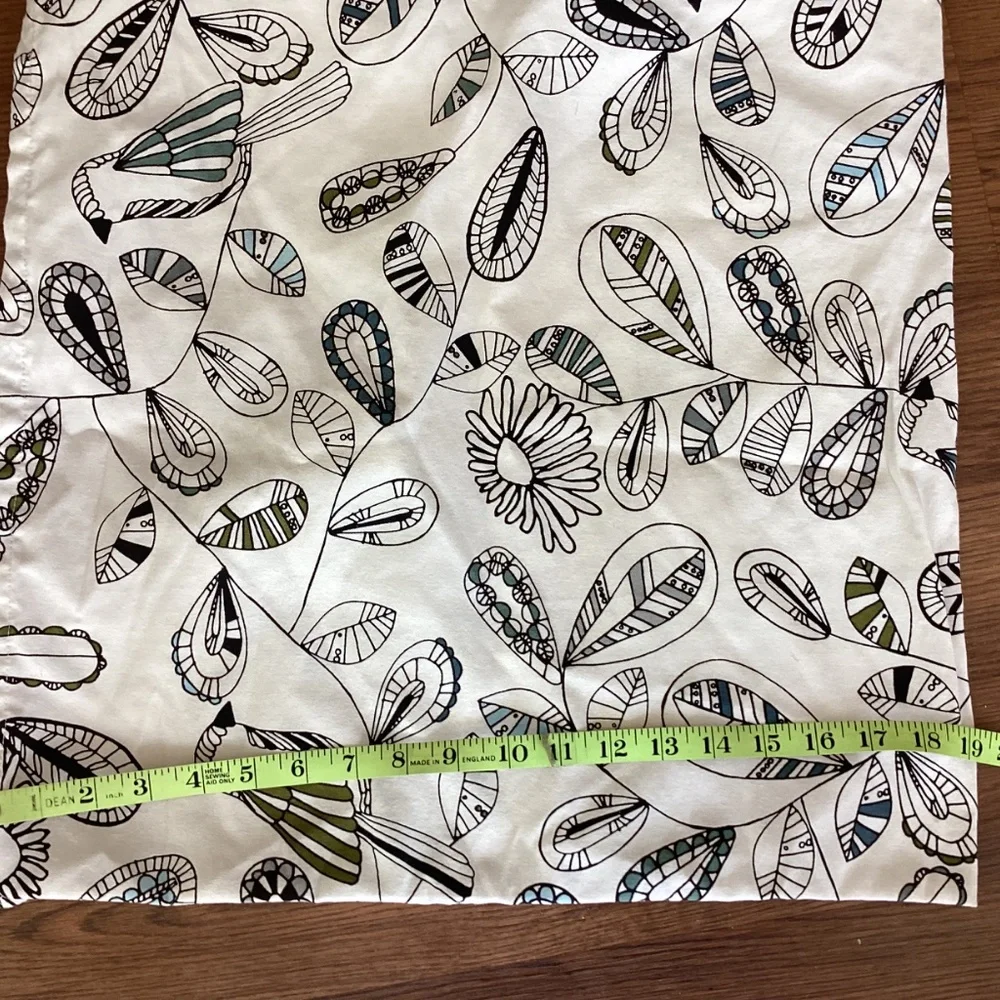 IKEA SNABBVINGE Cushion Covers 20x20” Set of 4 Black White Blue Olive Birds MINT